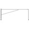 Swing barrier | for casting in concrete, hot-dip galvanized | clear width: 3500 mm | with triangular lock